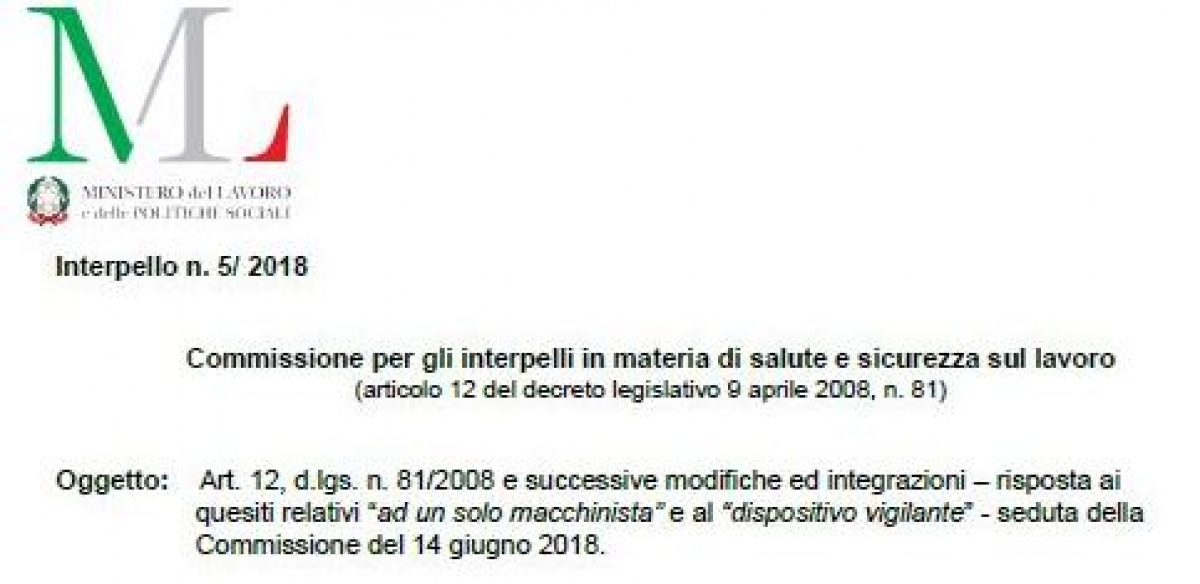 Interpelli In Materia Di Salute E Sicurezza Sul Lavoro Tirocini